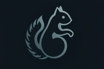 Abstract Squirrel Logo Design