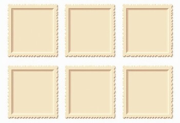Create Your Own Stamps: Editable Postage Stamp Template with Unique Jagged Edges