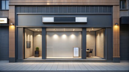 3D shop and copy space for text