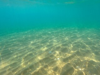 Mediterranean Sea underwater at daylight