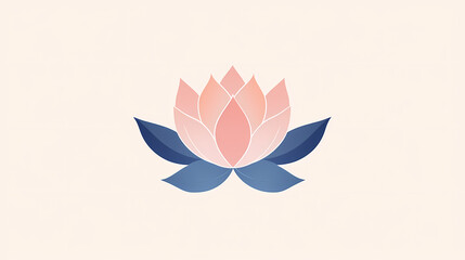 Obraz premium Simple lotus illustration