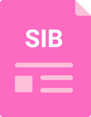 SIB file icon with symbols