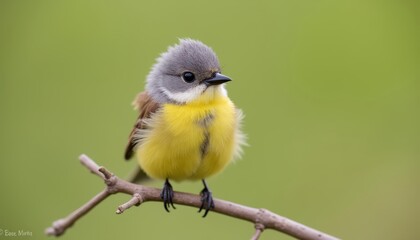 Fototapeta premium Bird of beauty perched in peace
