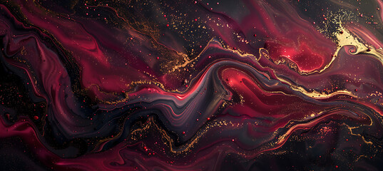 Obraz premium An Abstract Red Backdrop Featuring Abstract Shapes