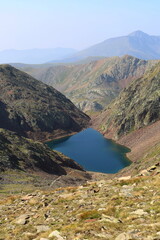 Estany Negre (Black Lake) in Parc Natural Comunal de les Valls del Comapedrosa national park in Andorra