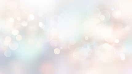 Obraz premium Light Pastel Bokeh Gradient Blurred Background with Delicate Circles and Glow