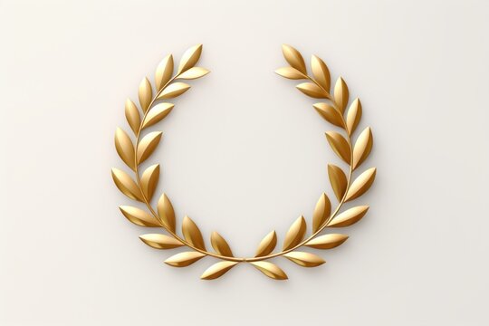 Gold award laurel wreath accessories decoration chandelier.