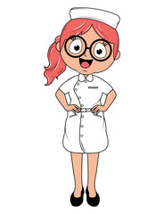 Little Nurse Cartoon
