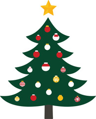 Christmas Tree Flat Icon