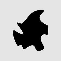 abstract shape black color vector