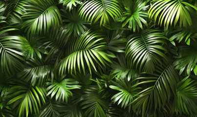 Tropical Leaf Background.