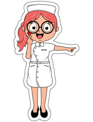 Little Nurse Cartoon