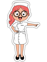 Little Nurse Cartoon