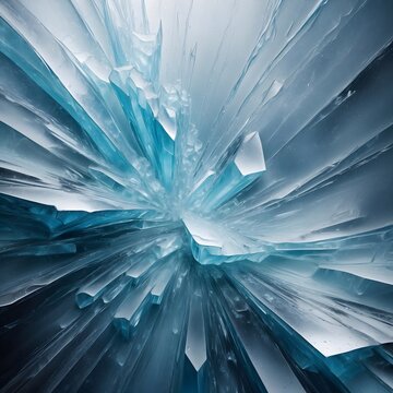 Kristalliner Design Hintergrund Grafik Textur Struktur - Gebrochenes Eis - Eiskristalle