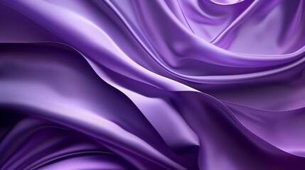Obraz premium A close-up of flowing purple satin fabric, showcasing its smooth texture and elegant drape.