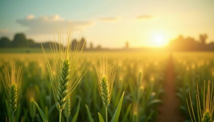 Harvesting the golden glow of a sunlit field