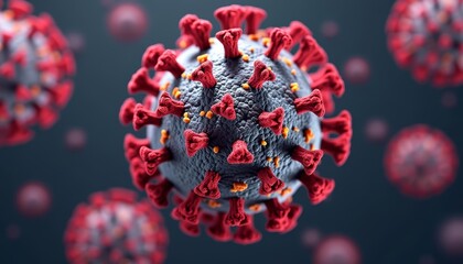 Viral threat  A closeup look at the structure of a virus