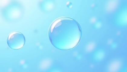 Ethereal Bubbles in a Blue Sky