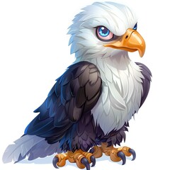Eagle Light element animal cartoon isolated whitebackground 16:9