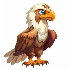 Obraz premium Eagle Light element animal cartoon isolated whitebackground 16:9