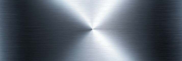 Shiny Brushed Metal Aluminum Texture with a Circular Pattern, ideal for Backgrounds and Designs