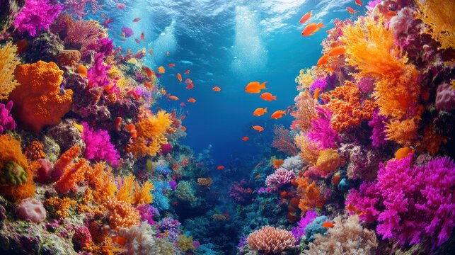 Vibrant Coral Reef Underwater Paradise