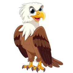 Naklejka premium Eagle Sound element animal cartoon isolated whitebackground 16:9