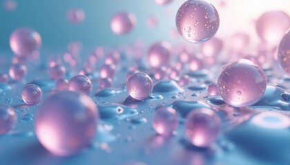 Ethereal Bubbles in a Dreamy Violet Haze