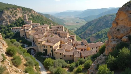 Enchanting village nestled amidst natures grandeur