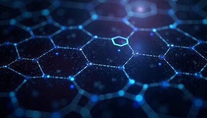 Obraz premium Illuminating the intricate network of a digital future