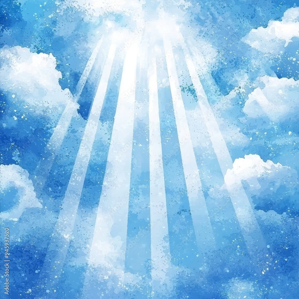 Aufkleber stage effect with spotlight rays shining on black background to illuminate a scene. the scene is iso