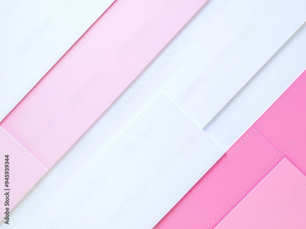 Poster A modern abstract geometric background adorned with a variety of paper caps