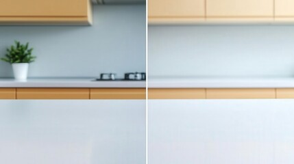 A side by side comparison showing an unclean surface before and after deep cleaning, with clear visuals of wiping and scrubbing that result in a pristine and hygienic environment