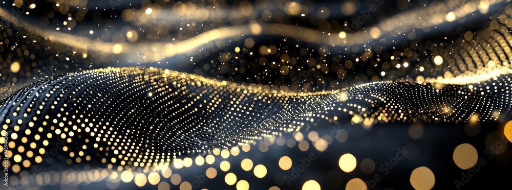 Aufkleber The digital background makes it perfect for technological operations, neural networks, AI, data transmission and encryption, digital archives, audio and visual representations, and scientific