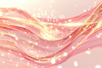 Cosmetic Rush: Vertical Pink & Gold Glowing Abstract abstract background with gold pink color glowing moving high speed line and wave and bokeh lights vertical to vertical