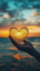Fototapeta premium World Kindness Day. a kind heart. kind hands. kind people