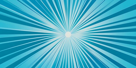 Blue sunburst pattern background rays radial abstract retro vintage illustration