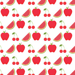 Modern Fruit Pattern Design Illustration