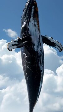 humpback whale jump
