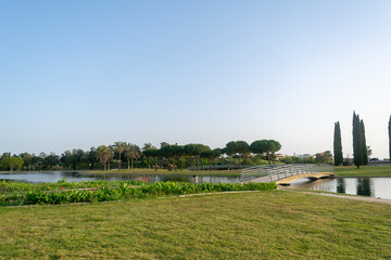 Lakes Park, Rota. Province of Cadiz. Spain. Europe.