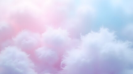 Fototapeta premium Dreamy Pastel Cotton Candy Texture in Soft Ethereal Colors