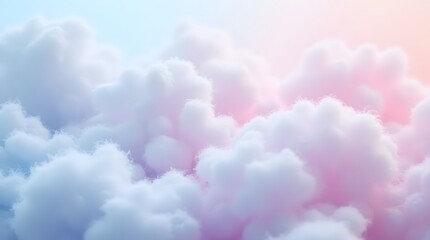 Fototapeta premium Dreamy Pastel Cotton Candy Texture in Soft Ethereal Colors