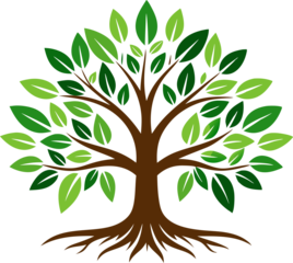 Simple Green Tree Illustration: Perfect for Nature-Themed Designs and Projects