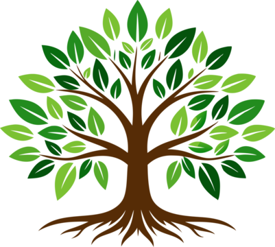Simple Green Tree Illustration: Perfect for Nature-Themed Designs and Projects