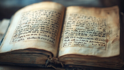 Obraz premium Mystical Symbols from an Old Manuscript