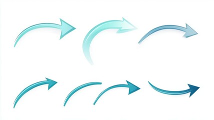 set of arrows on a white background.