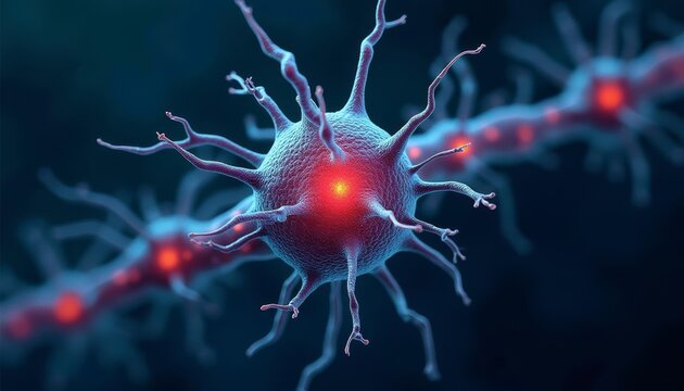 Viral infection in a neural network - Powered by Adobe