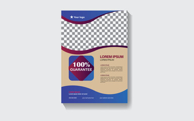 Fototapeta premium Business Flyer Brochure Template Design. a4 flyer template, modern template, i modern design, perfect for creative professional business