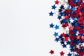 This simple red, white, and blue border on a white background is ideal for any American themed design.