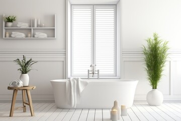 Bathroom bathtub window house.